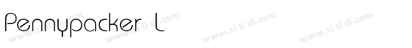 Pennypacker Light字体转换 Pennypacker Light字体转换